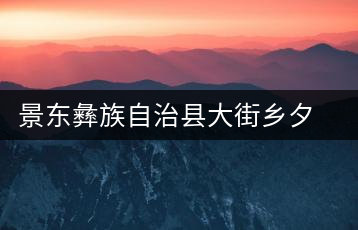 景東彝族自治縣大街鄉(xiāng)夕摩茶廠