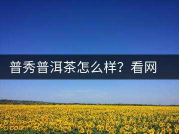 普秀普洱茶怎么樣？看網(wǎng)友精彩回答