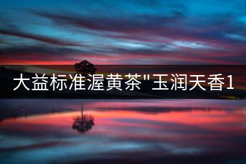 大益標(biāo)準(zhǔn)渥黃茶”玉潤(rùn)天香1401″品評(píng)