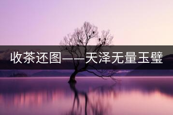 收茶還圖——天澤無(wú)量玉璧