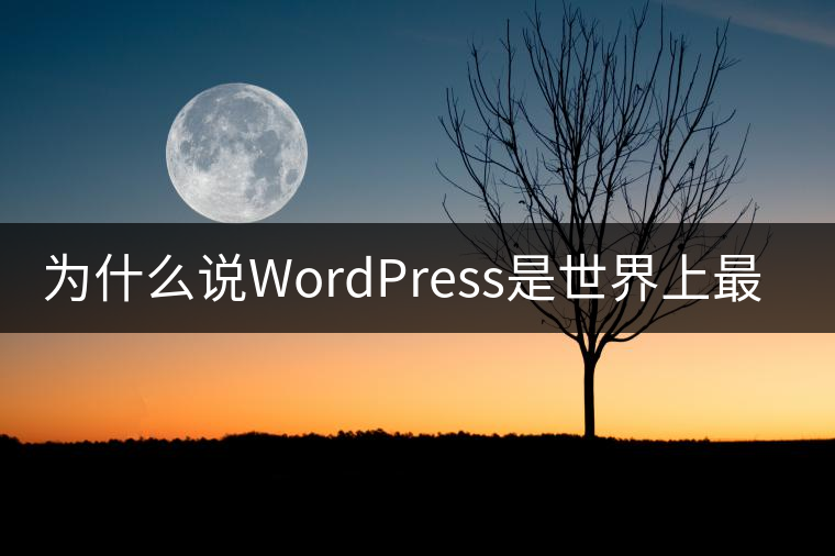 為什么說WordPress是世界上最好的CMS？