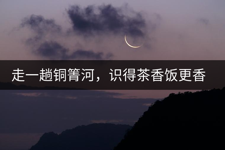 走一趟銅箐河，識得茶香飯更香走一趟銅箐河，識得茶香飯更香