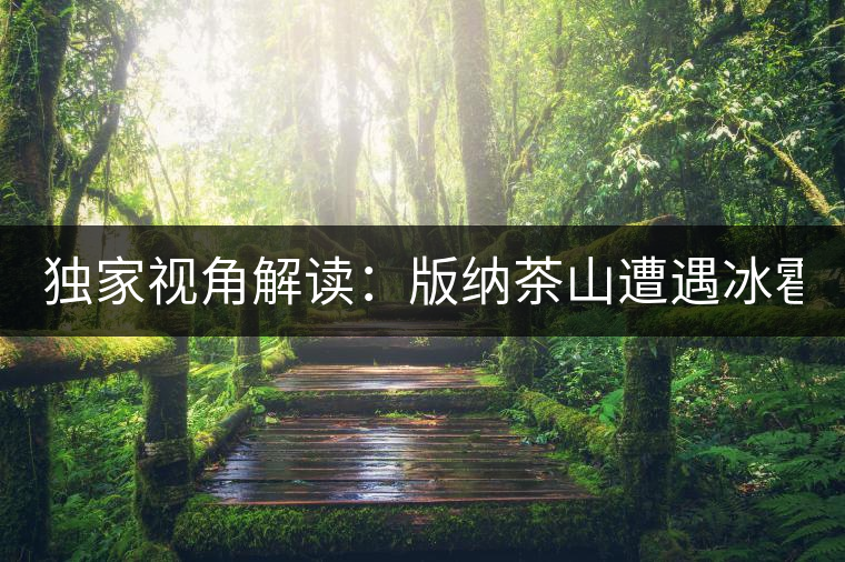 獨(dú)家視角解讀:版納茶山遭遇冰雹襲擊長達(dá)17分鐘 獨(dú)家視角解讀:版納茶山遭遇冰雹襲擊長達(dá)17分鐘