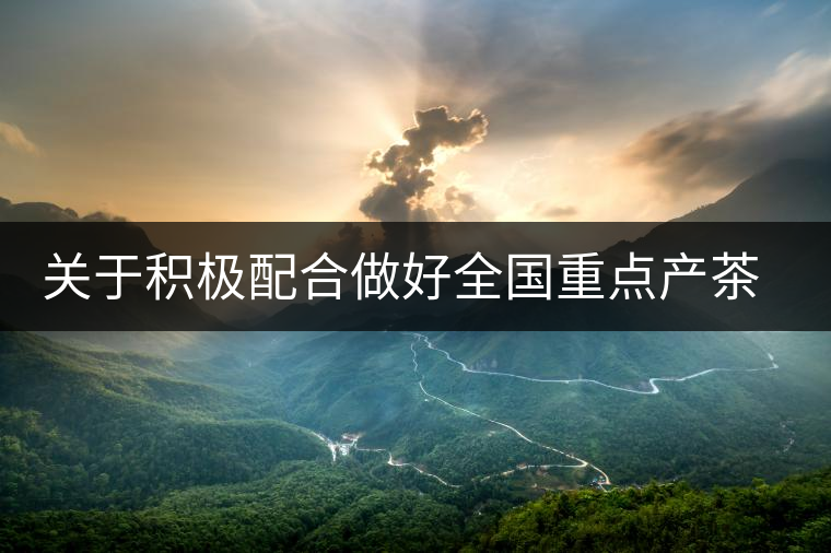 關(guān)于積極配合做好全國重點產(chǎn)茶縣、百強茶企和年度經(jīng)濟人物調(diào)查推選工作的通知