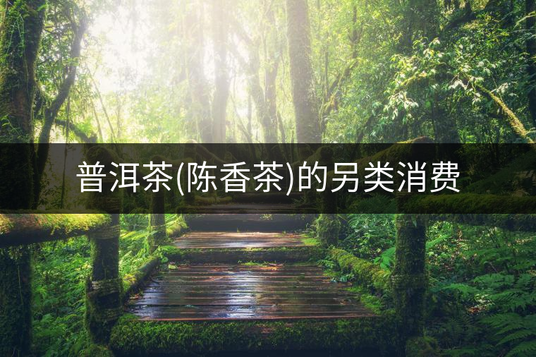 普洱茶(陳香茶)的另類消費(fèi)