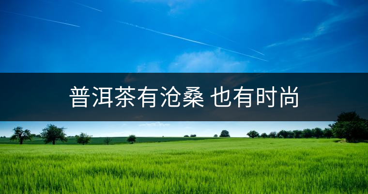 普洱茶有滄桑 也有時尚 普洱茶有滄桑 也有時尚