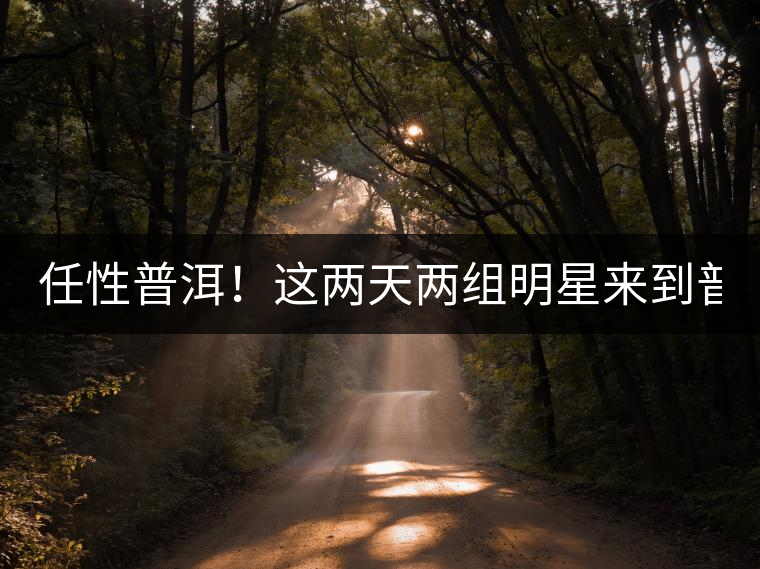 任性普洱！這兩天兩組明星來到普洱！