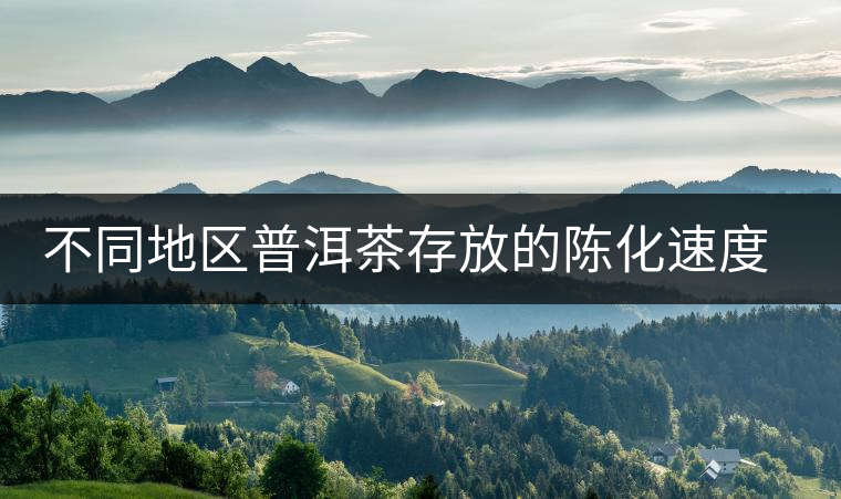 不同地區(qū)普洱茶存放的陳化速度和品質(zhì)變化的比較