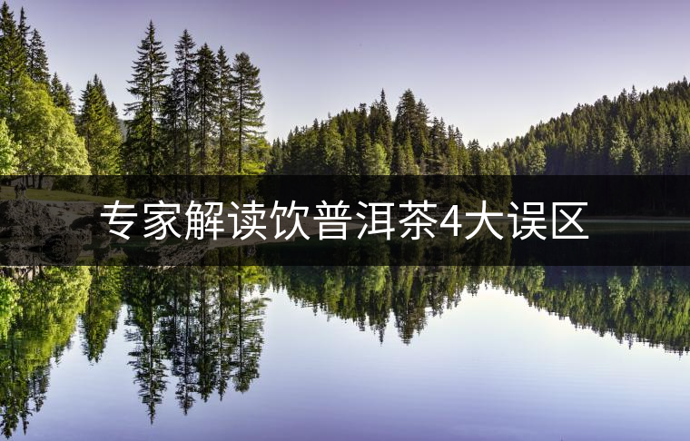 專家解讀飲普洱茶4大誤區(qū) 專家解讀飲普洱茶4大誤區(qū)