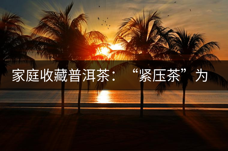 家庭收藏普洱茶:“緊壓茶”為最佳 家庭收藏普洱茶:“緊壓茶”為最佳