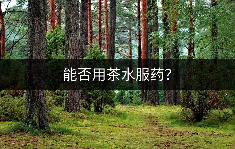 能否用茶水服藥？