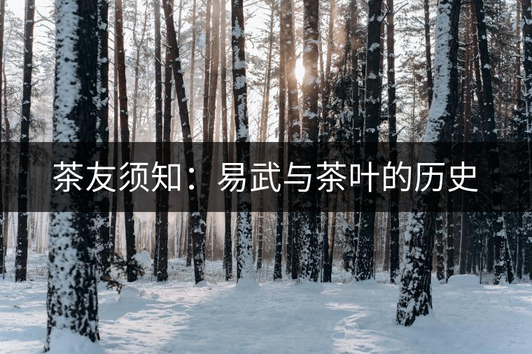 茶友須知:易武與茶葉的歷史 茶友須知:易武與茶葉的歷史