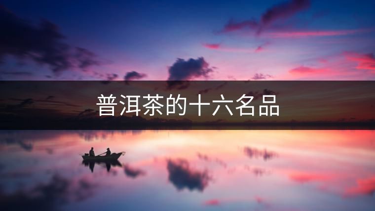普洱茶的十六名品 普洱茶的十六名品
