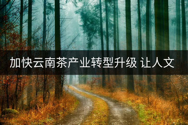 加快云南茶產(chǎn)業(yè)轉(zhuǎn)型升級 讓人文云茶健步遠(yuǎn)行 加快云南茶產(chǎn)業(yè)轉(zhuǎn)型升級 讓人文云茶健步遠(yuǎn)行