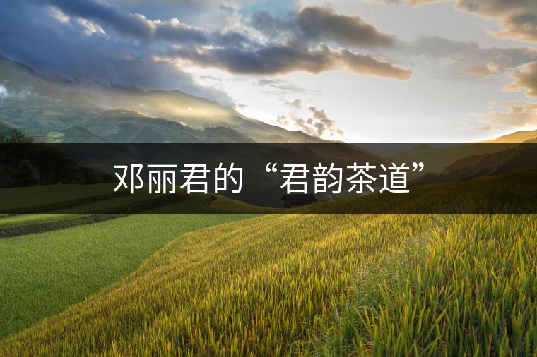 鄧麗君的“君韻茶道” 鄧麗君的“君韻茶道”