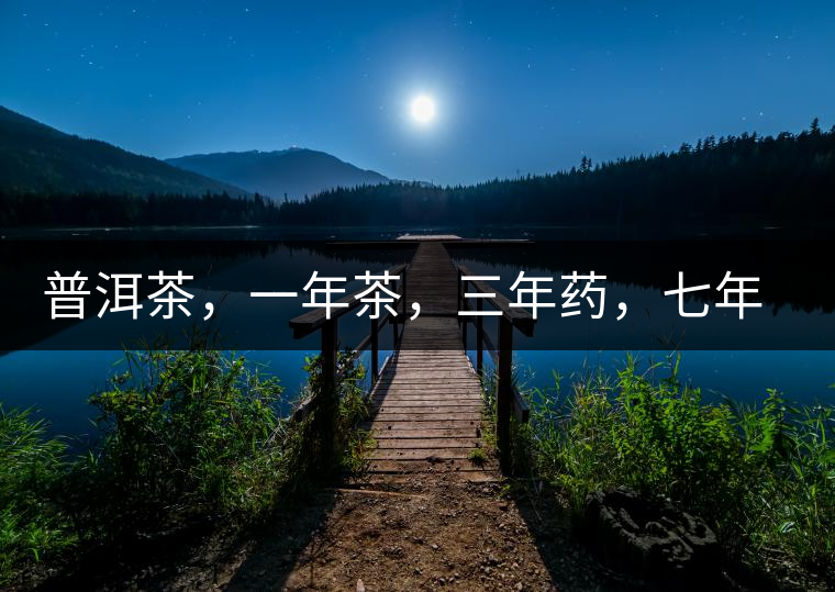 普洱茶，一年茶，三年藥，七年寶