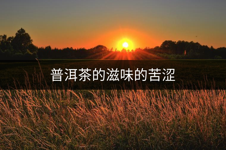 普洱茶的滋味的苦澀