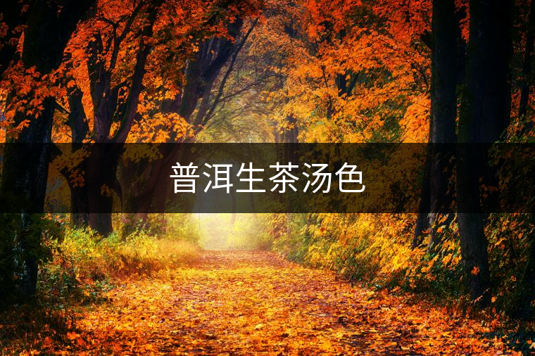 普洱生茶湯色 普洱生茶湯色