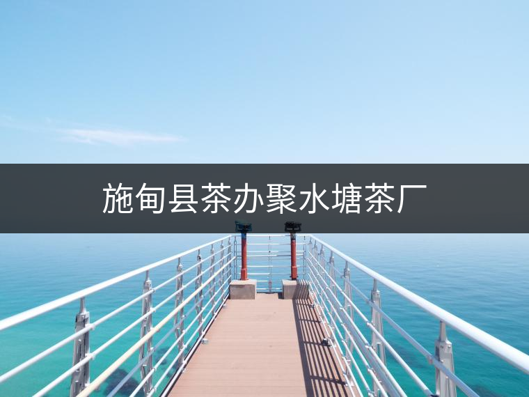 施甸縣茶辦聚水塘茶廠