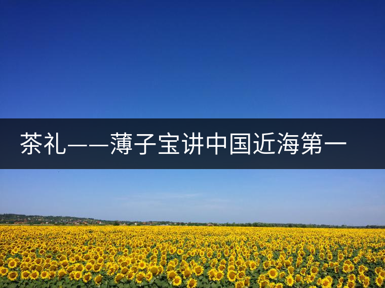 茶禮——薄子寶講中國近海第一茶茶經 茶禮——薄子寶講中國近海第一茶茶經