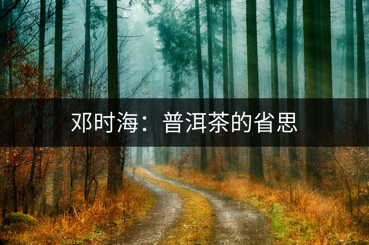 鄧時(shí)海:普洱茶的省思 鄧時(shí)海:普洱茶的省思