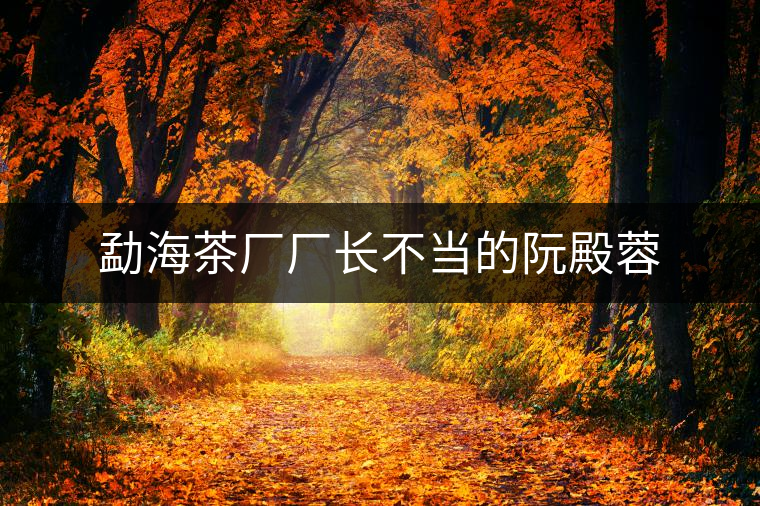 勐海茶廠廠長不當(dāng)?shù)娜畹钊? alt=