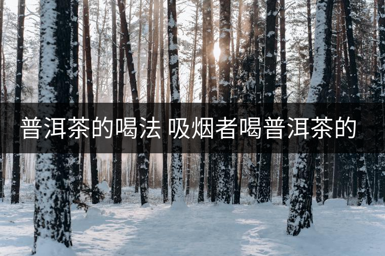 普洱茶的喝法 吸煙者喝普洱茶的四大好處 普洱茶的喝法 吸煙者喝普洱茶的四大好處