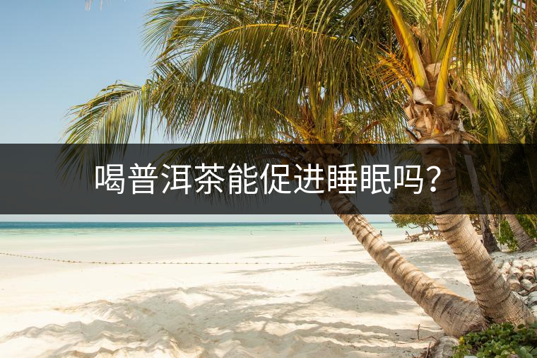 喝普洱茶能促進睡眠嗎？