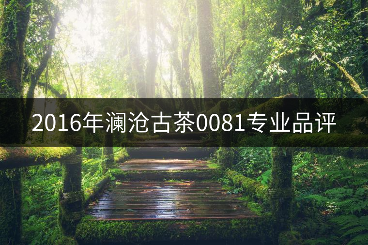 2016年瀾滄古茶0081專(zhuān)業(yè)品評(píng) 2016年瀾滄古茶0081專(zhuān)業(yè)品評(píng)