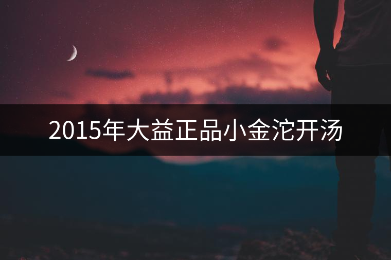 2015年大益正品小金沱開湯