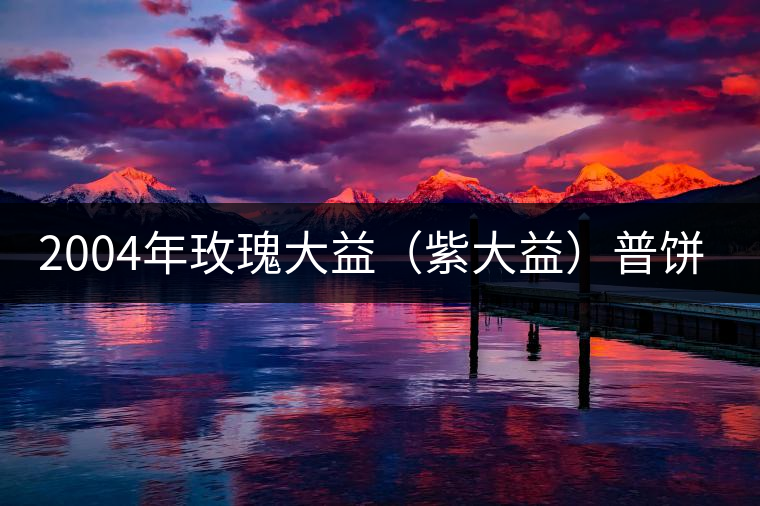2004年玫瑰大益(紫大益)普餅開湯品鑒 2004年玫瑰大益(紫大益)普餅開湯品鑒