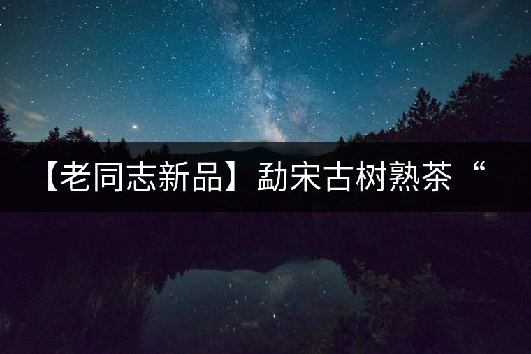【老同志新品】勐宋古樹熟茶“ 夏雨”— 飲茶伴夏，只為您！