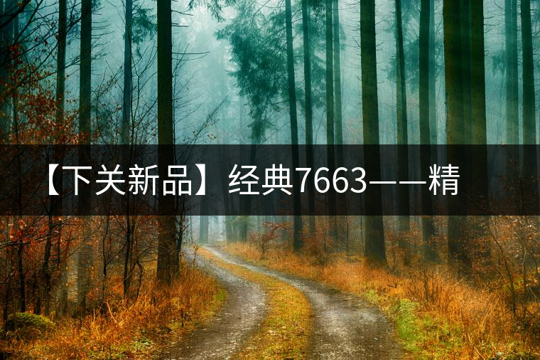 【下關(guān)新品】經(jīng)典7663——精致小餅精致生活致敬經(jīng)典 【下關(guān)新品】經(jīng)典7663——精致小餅精致生活致敬經(jīng)典
