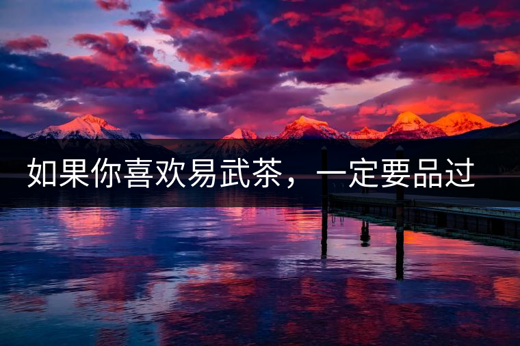 如果你喜歡易武茶，一定要品過丁家寨才知道易武的魅力