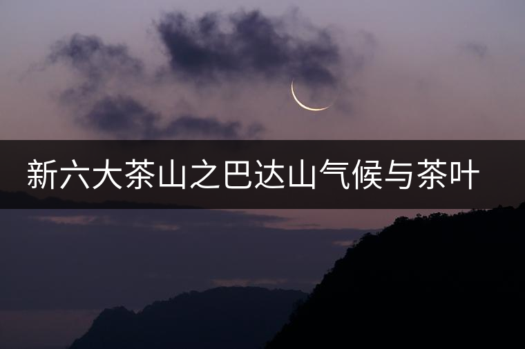 新六大茶山之巴達山氣候與茶葉特點 新六大茶山之巴達山氣候與茶葉特點