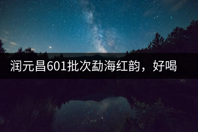 潤(rùn)元昌601批次勐海紅韻，好喝不貴的口糧熟茶
