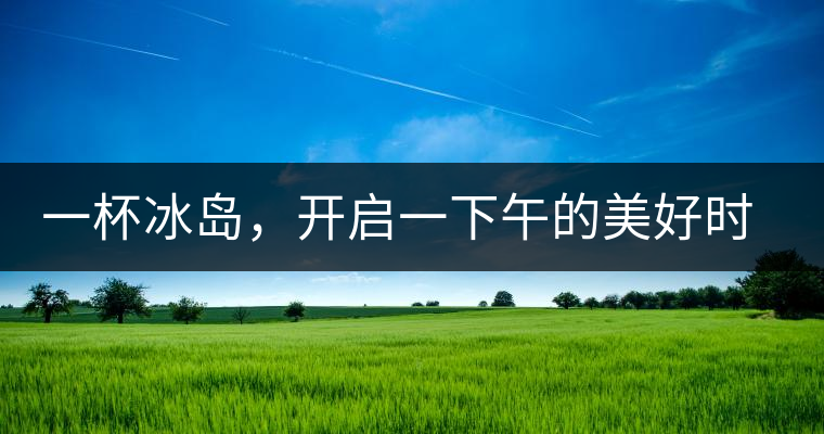 一杯冰島，開(kāi)啟一下午的美好時(shí)光