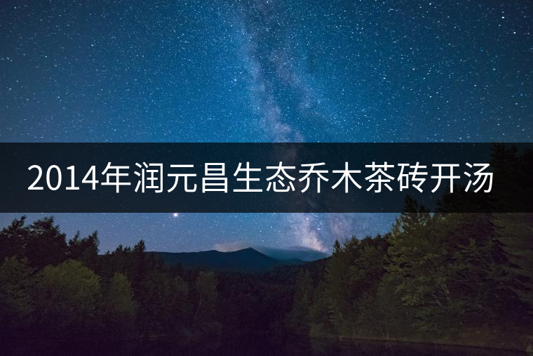 2014年潤元昌生態(tài)喬木茶磚開湯品鑒 2014年潤元昌生態(tài)喬木茶磚開湯品鑒