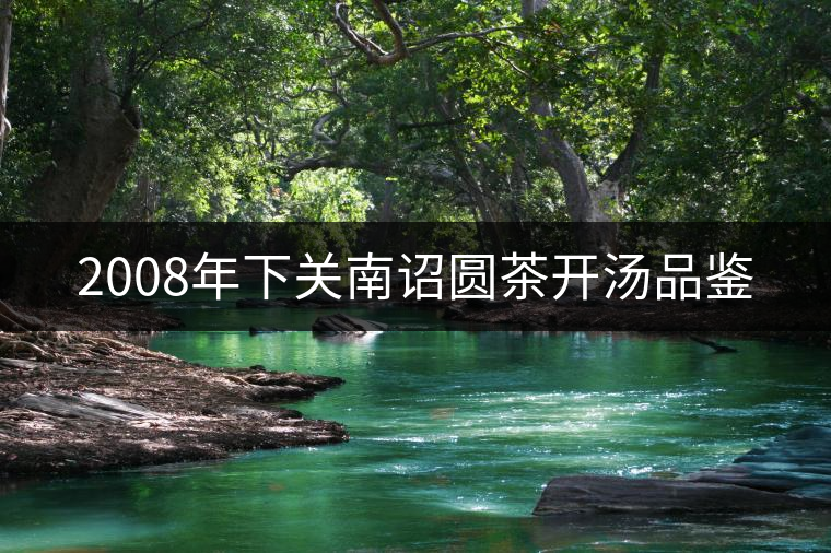 2008年下關(guān)南詔圓茶開湯品鑒 2008年下關(guān)南詔圓茶開湯品鑒