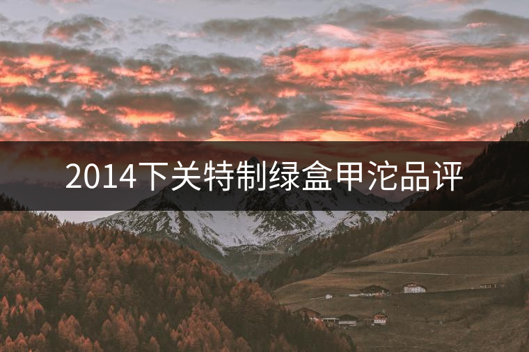 2014下關(guān)特制綠盒甲沱品評 2014下關(guān)特制綠盒甲沱品評
