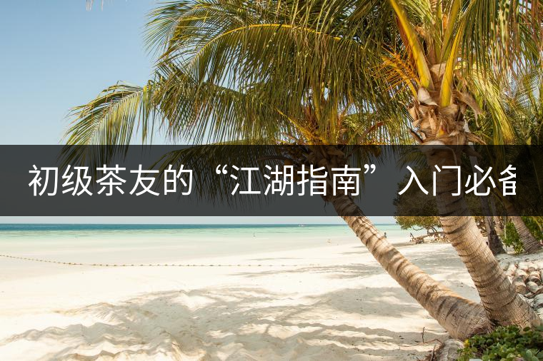 初級(jí)茶友的“江湖指南”入門必備白皮書！