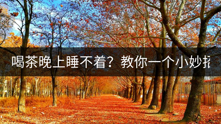 喝茶晚上睡不著？教你一個(gè)小妙招！