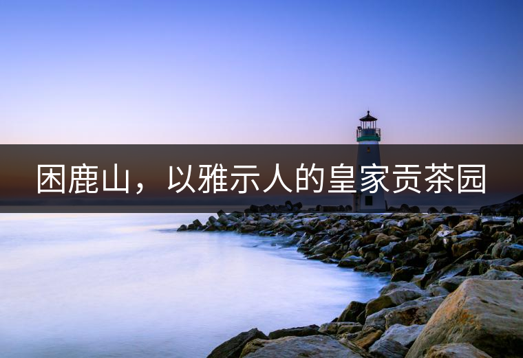 困鹿山，以雅示人的皇家貢茶園