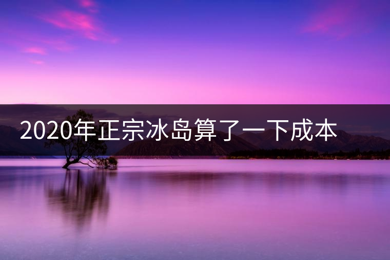 2020年正宗冰島算了一下成本，一般人真消費(fèi)不起