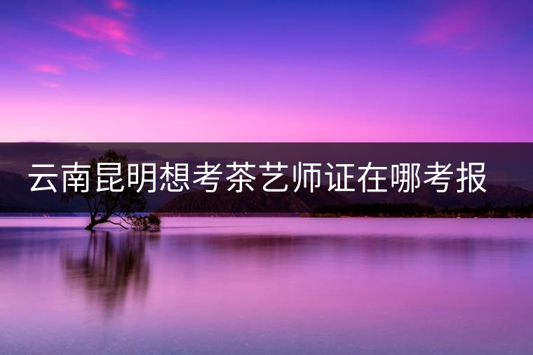 云南昆明想考茶藝師證在哪考報(bào)名及考試時(shí)間，哪個(gè)學(xué)校好？