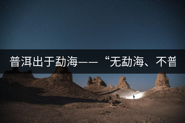 普洱出于勐?!盁o(wú)勐海、不普洱” 普洱出于勐海——“無(wú)勐海、不普洱”