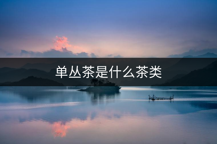 單叢茶是什么茶類(lèi) 單叢茶是什么茶類(lèi)