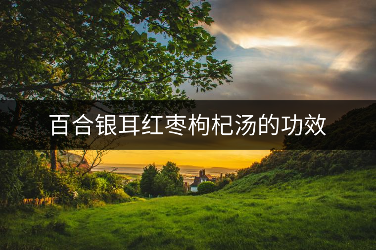 百合銀耳紅棗枸杞湯的功效 百合銀耳紅棗枸杞湯的功效