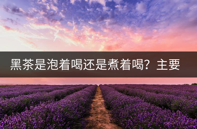 黑茶是泡著喝還是煮著喝?主要取決于這些 黑茶是泡著喝還是煮著喝?主要取決于這些