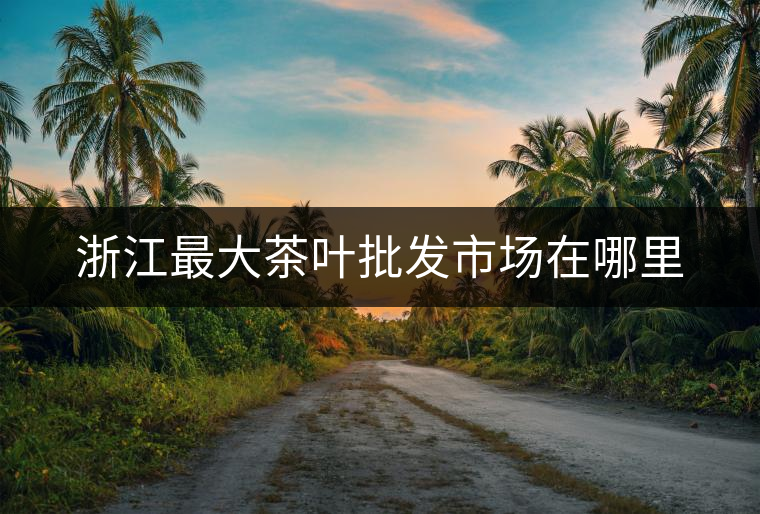 浙江最大茶葉批發(fā)市場在哪里